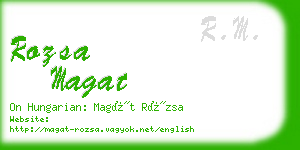 rozsa magat business card